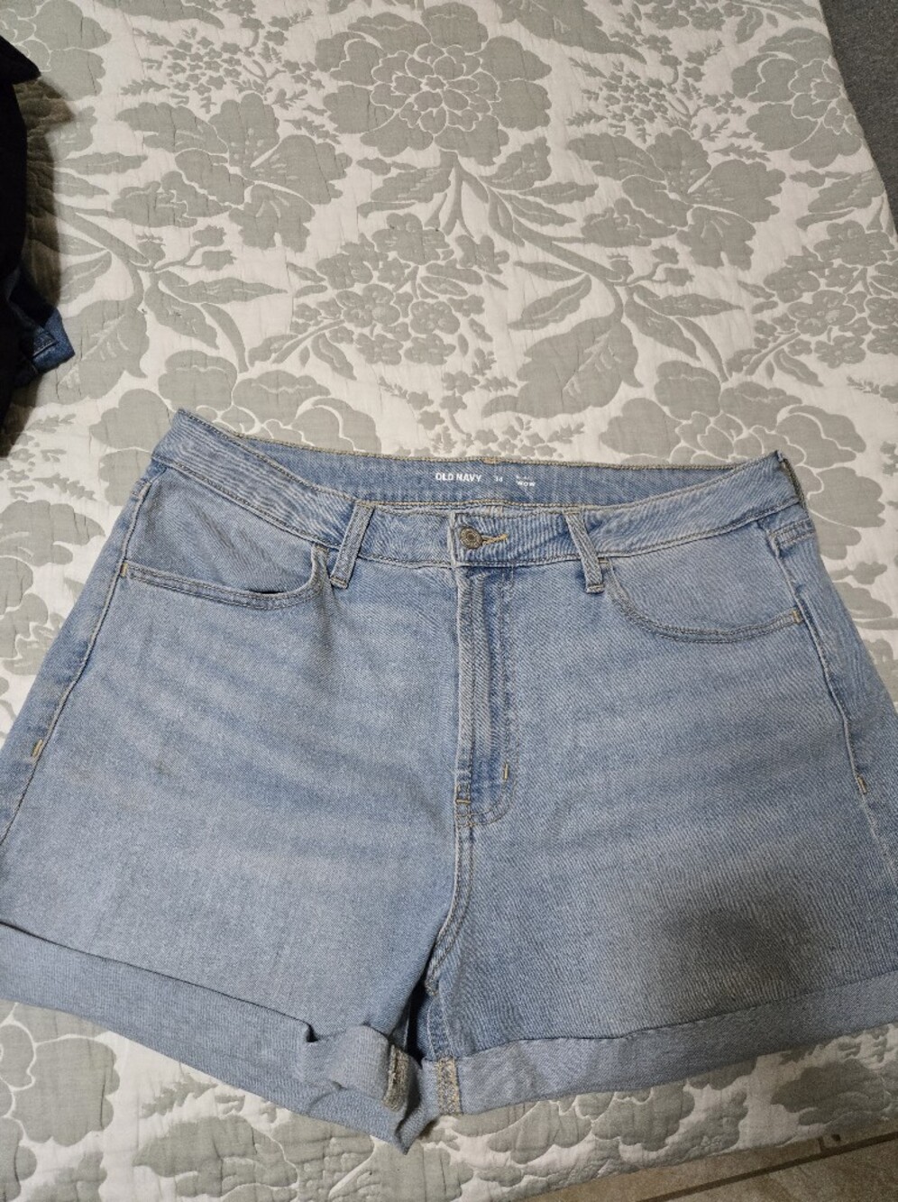 Old Navy Light Blue High-Rise Denim Shorts